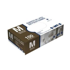 GUANTES LATEX S POLVO SANTEX MEDIANOS