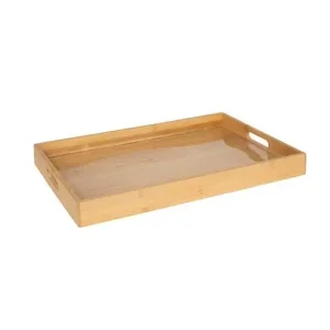 Bandeja de Bambú Ranurada 46x30cm