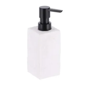 Dispensador de Jabón Efecto Piedra Blanco