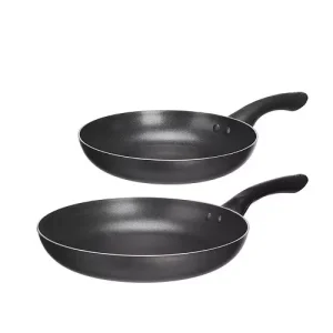 Set 2 Sartenes Aluminio Negro