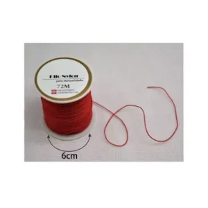 Hilo De Jade 0.8MM Rojo 72M