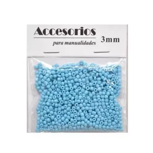 Cuentas Cristal Azul Claro 3MM 30G
