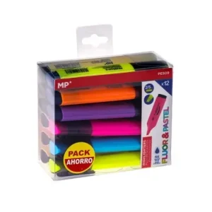 Marcador Fluorescente y Pastel 12u