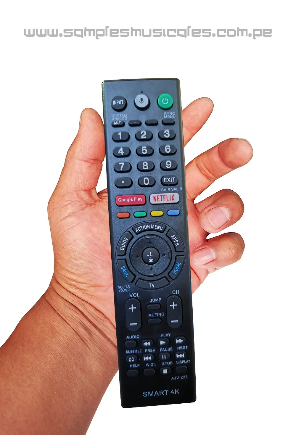 CONTROL REMOTO A DISTANCIA SONY PARA TV LED LCD AJV228