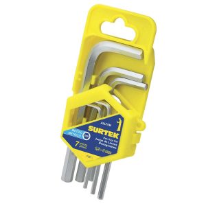 Juego de 7 Llaves Hexagonales Metrica Surtek ALLF7M