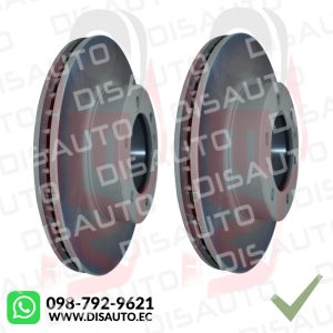 Kit Discos de Frenos (Korea) (Delanteros) JAC T8 HFC1037 (320MM-6 HUECOS)