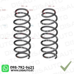 Espirales Resortes (Delanteros) Suzuki Forsa 1 I Uno 1999-2004 (Par)
