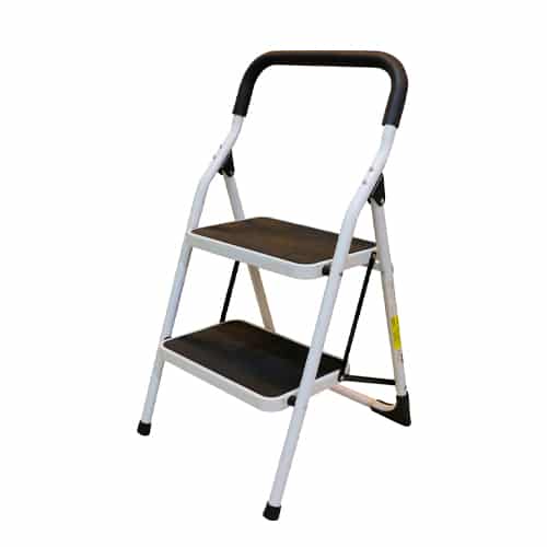 Escalera plegables tipo taburete de acero con 2 peldaños Surtek ETT2
