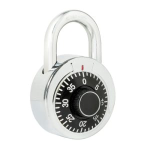 Candado de combinación de disco, negro, 50 mm Lock L26S50NGB