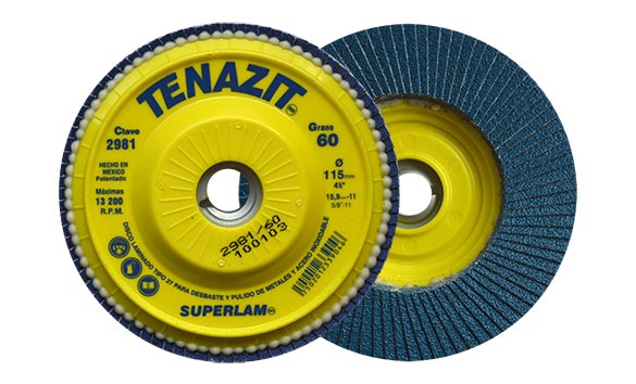 Disco Laminado Superlam Grano 60 De 4-1/2″ X 5/8″ Austromex 2981