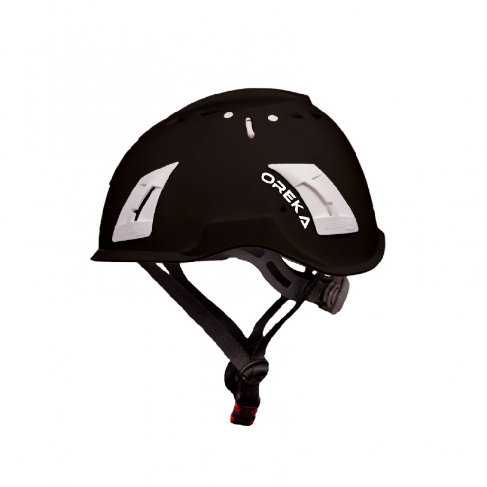 CASCO IRUDEK OREKA NEGRO (PARA TRABAJOS EN ALTURA)